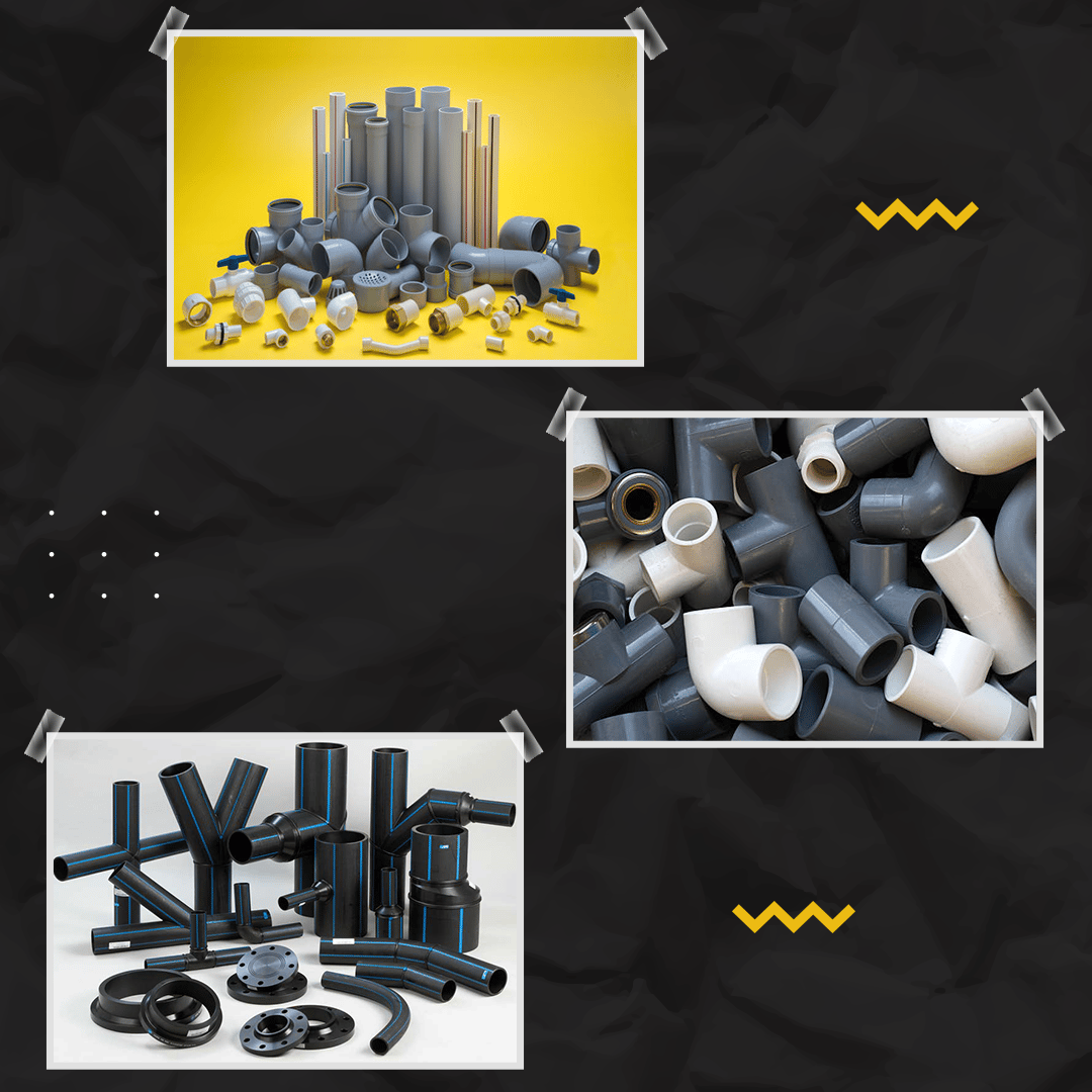 PVC, CPVC, HDPE Water Pipe Fittings