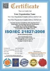 ISO IEC 21827 2008 Certification Service