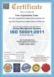 ISO 50001 2011 Certification Service