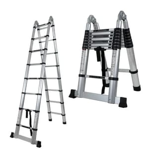 Corvids 4.4 Meter Double-A Type Aluminum Telescopic Extension Ladder