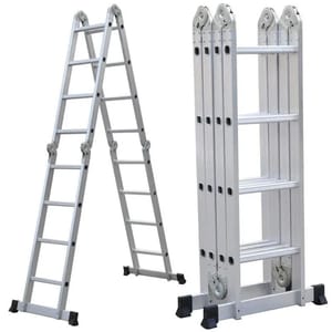Corvids 14.5 Feet Portable & Compact Folding Aluminium Multipurpose Super Ladder