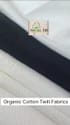 Plain Gray Dyed Organic Cotton Fabrics, For Dress, GSM: 150-200 GSM