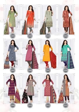 Cotton Plus 35-36' Printed Dress Materials Collection, For Casual Wear