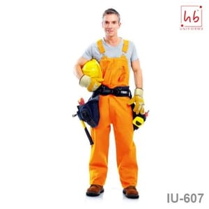 Orange IU-607 Industrial Bib Pant