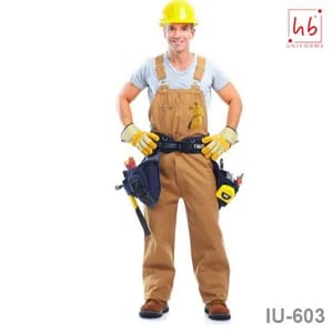 HB Uniforms Brown IU-603 Industrial Worker Uniform, Size: S-XXL