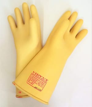 Vidyut Sai Safety 11 KVA Electrical Insulated Rubber Seamless Hand Gloves (355 mm)