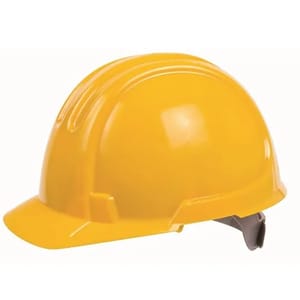 PVC Yellow Safety Helmet, Size: Free Size