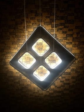 Warm White Metal Designer LED Wall Light, 42watt