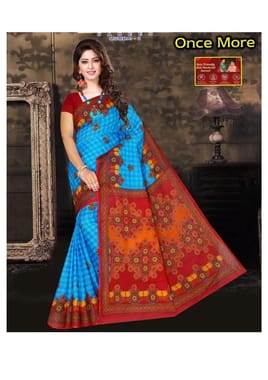 Formal Wear Printed Pure Cotton Saree, Without Blouse, 5.5 M