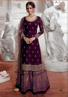 Semi-Stitched Bridal Nitya 4901 Colors Embroidered Festive Wear