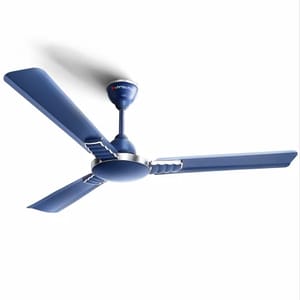 3 Blades 1200 mm LW Wave Silver Blue Fan