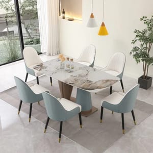 6 Seater Modern Dining Table Set