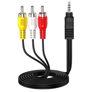 FEDUS 3M 3.5mm to RCA Camcorder Handycam AV Audio Video Output Cord 3.5mm Stereo