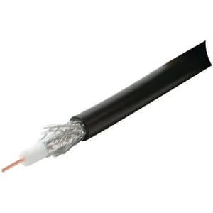 Black Rg 6 Coaxial Axial Cables