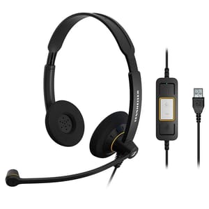 Wired PC Sennheiser SC 60 USB Headphone, 99.8 G