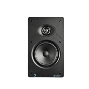 Black Definitive Technology DT 6.5LCR Rectangular In-Wall Speaker, 85 W