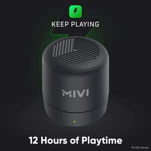 Mivi Play Bluetooth Speaker With 12 Hours Playtime.