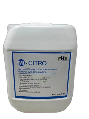5 Ltr Mi-Citro Disinfectant for Hemodialysis Machine, Liquid