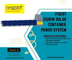 IYSERT 250 KW SOLAR CONTAINER, For Government