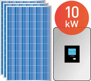 Iysert Hybrid 10k Off Grid Solar Power System, For Residential, Capacity: 10 Kw