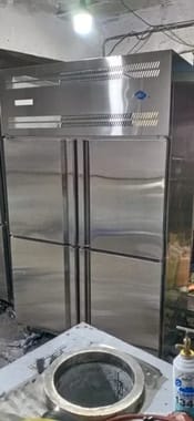 Silver Multi-Door Refrigerator, Double Door, Capacity: 400-500 L