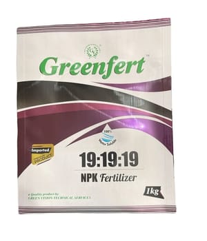 Greenfert NPK 19:19:19 Water Soluble Fertilizer, For Agriculture, Packaging Size: 25 Kg