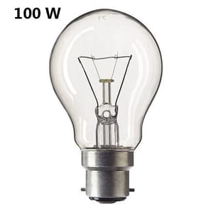 Glass 100 Watt Gls Light Bulb, Round