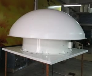 Stainless Steel Power Driven Roof Extractor, For Industrial