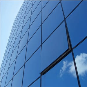 Plain Blue Reflective Window Glass, Size: 2.5 X 2.2 Feet, Thickness: 5 mm
