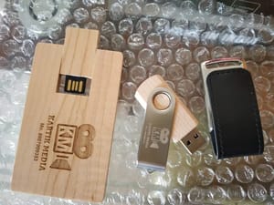 Wooden Usb Flash Drive, Memory Size: 64GB