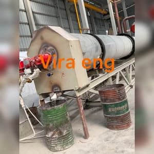 Stainless Steel Automatic Silica Sand Rotary Dryer