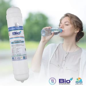 Bio+ Ceramic Complex Filter, Remove 99.99% Chlorine, Pre Filter for RO Membrane, Hardness Remover