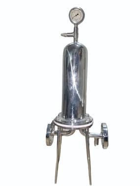 Silver SS Cartridge Filter Housing, For Liquid Filtration