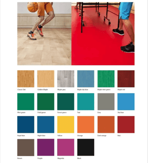 Vinyl Flooring PVC Jeoflor Jeopro Sports Floorings