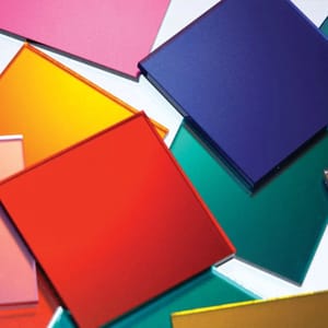 Imported Multicolor Acrylic Mirror Sheet, Thickness: 1mm-3mm