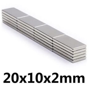 Neodymium 20 x 10 x 2 mm Block Magnet