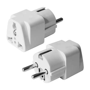 10 Amp WHITE Schuko Male Plug, For Industrial