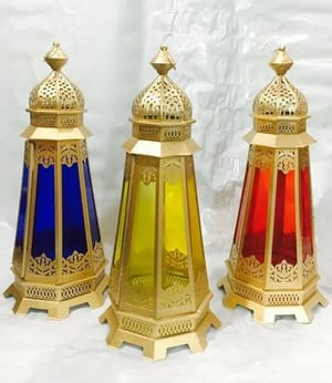 Inaya handicraft Handmade 20 Inch Moracccan Lantern, For Decoration, Battery Type: Lamp