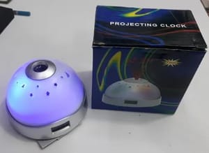 Digital Plastic Color Night Light with Projecting Clock, For Office