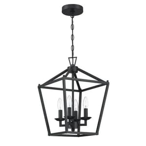 4 light iron Chandeliers, Hanging, Candle-Style