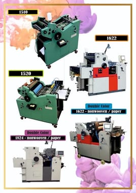 Printwell Single Colour Non Woven Bag Offset Printing Machines