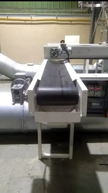 DMT Electric Rubber Belt Conveyor System, Capacity: 50-100 kg per feet