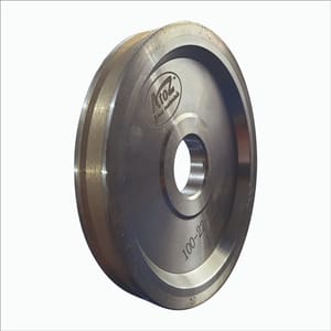 Glass Dia 100 Profile Diamond Wheel Flat With Arris 100x22 Bore T12 240 Grit