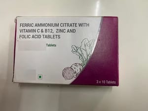 Iron Ferrous Ascorbate Zinc Folic Acid And DHA Tablets, Packaging Type: Alu Alu Blister, Packaging Size: 3*10 cm