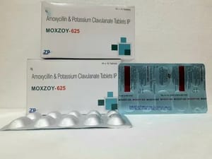 Amoxicillin & Potassium Clavulanate Tablet, 625 mg