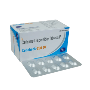 Ceficheck 200DT Cefixime Dispersible Tablets, Packaging Type: Alu-alu, Packaging Size: 10X10