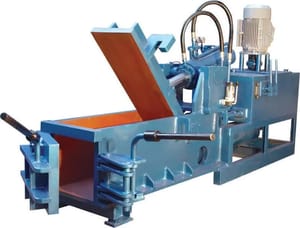 Three Phase Mild Steel Hydraulic Scrap Bale Press Machine, Capacity: 80 Ton, 25 To 40 Kg