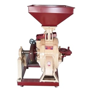 Semi Automatic 5 HP 16 Dsp Trolley Commercial Flour Mill, 80 Kg/hr