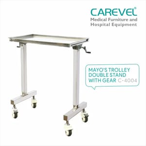 Carevel C 4004 Double Stand Mayo's Trolley