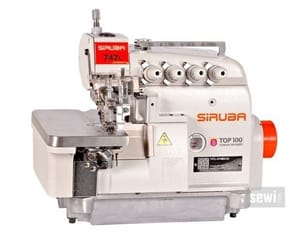 550w Siruba-747l Four Thread Industrial Overlock Sewing Machine For Textile Indsutrial